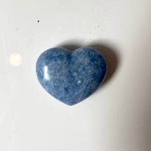 Blue Calcite Heart