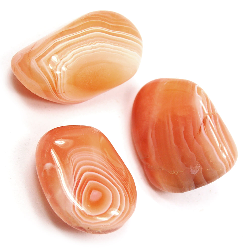 Carnelian Banded Agate Tumbled – Mindful Mosaic® Collection by